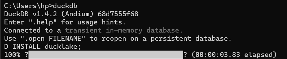 DuckLake Installation Commands