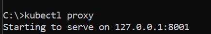 kubectl Proxy